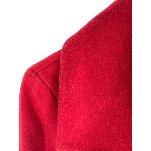 Soia & Kyo - Jenna Slim-Fit Wool Coat in Crimson Size L - Picture 6 of 13